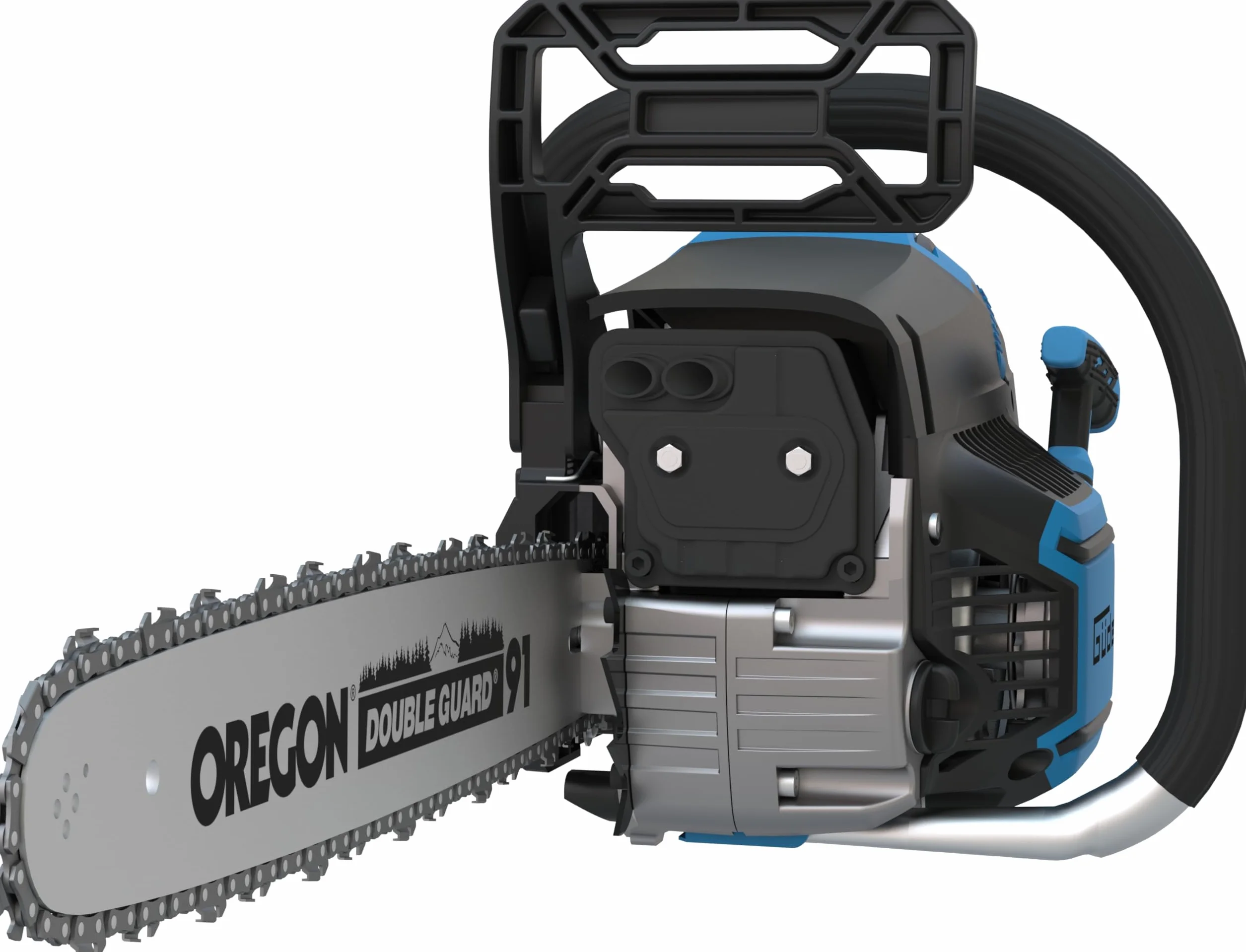 Güde Piła łańcuchowa KS 500-62 spalinowa (pojemność skokowa 62 cm³, długość cięcia 48 cm, moc silnika 2,85 kW / 3,9 KM, certyfikat GS, maks. prędkość łańcucha, 22 m/s system łatwego rozruchu, w