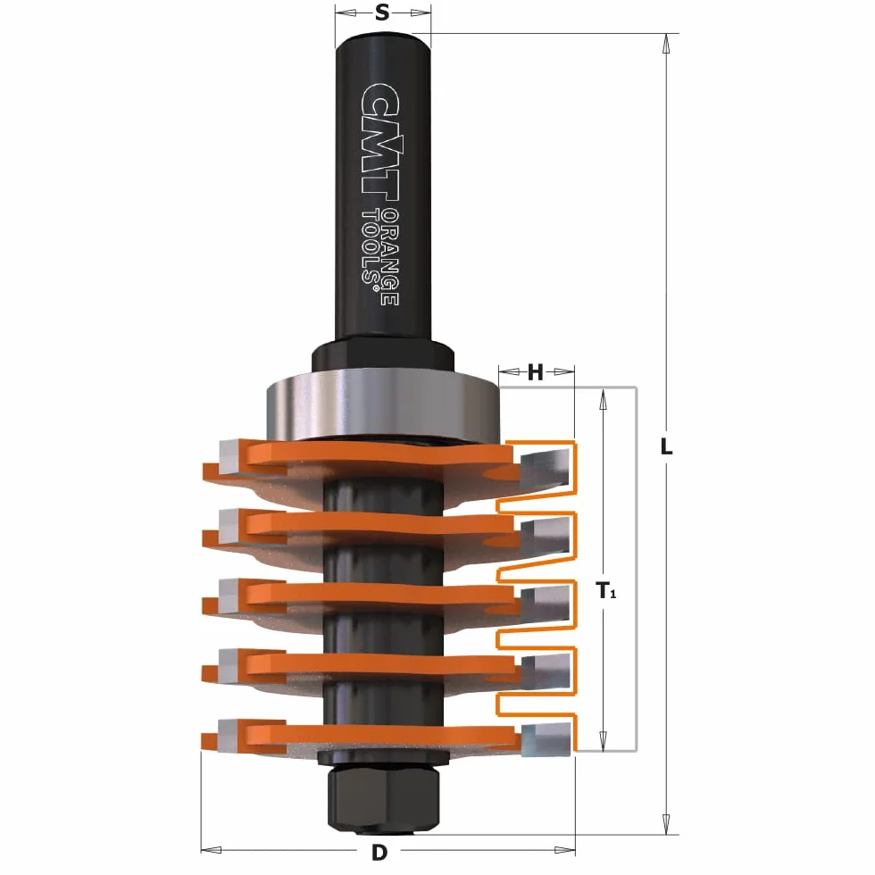 CMT Orange Tools 900.616.11 - Frez do fug hm z3 s 12 d 47.6