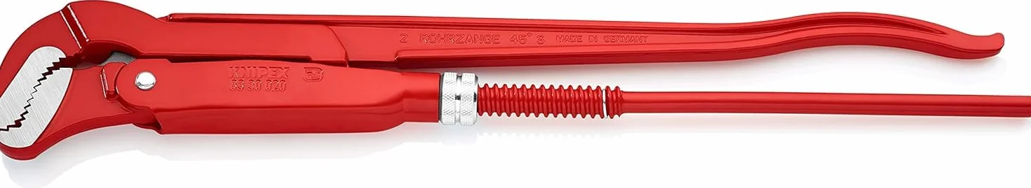 KNIPEX Klucz nastawny do rur ze szczękami typu S malowane proszkowo, czerwone 570 mm, 83 30 020