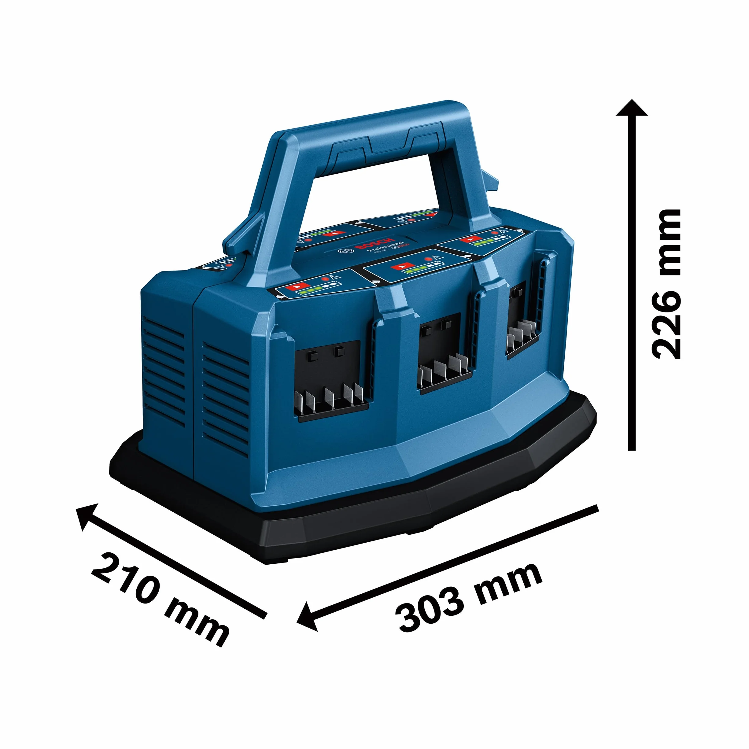 Bosch Professional szybka ładowarka GAL 18V6-80 18V z adapterem do L-BOXX