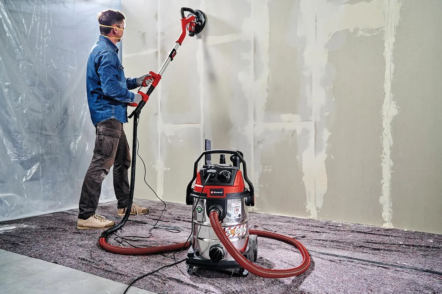 Einhell Te-Vc 2025 Sacl Odkurzacz, Czerwony/Czarny, 25 l