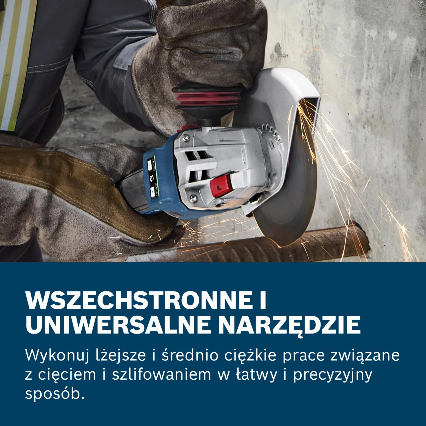 Bosch Professional 18 V firmy Bosch: akumulatorowa szlifierka kątowa GWS 18V-11 S (Ø tarczy 125 mm)