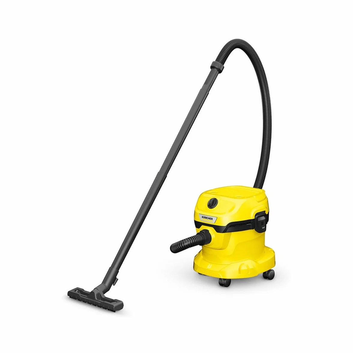 Kärcher Odkurzacz na Mokro/Sucho WD 2 Plus V-12/4/18/C, w tym filtr kartridżowy, worek filtracyjny z włókniny, 1000 W, zbiornik z tworzywa sztucznego: 12 l, wąż ssący: 1,8 m, funkcja wydmuchu, ssawki