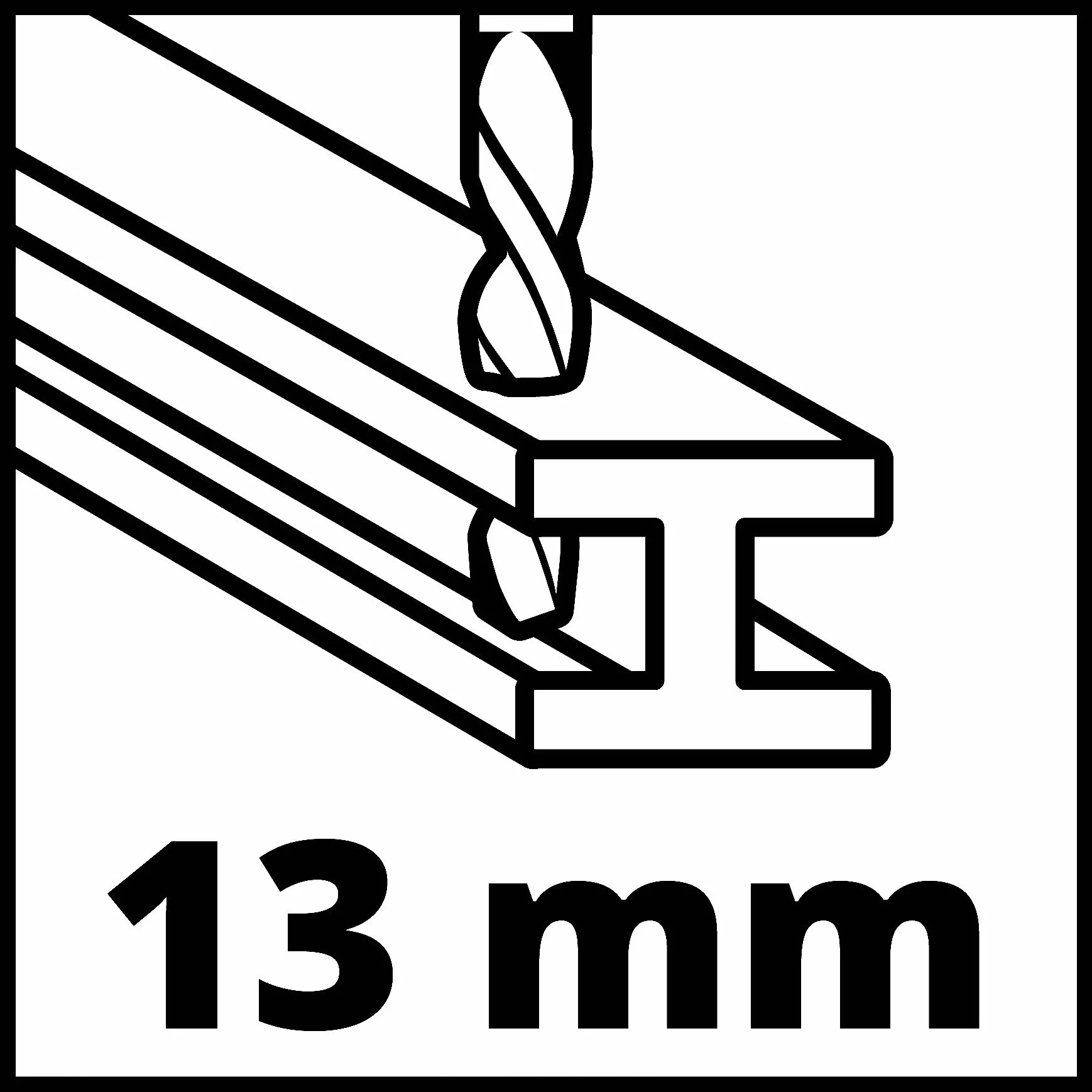 Einhell TC-ID 1000 E Zestaw wiertarki udarowej 1010 W 13 mm 48000 min-1 64-częściowy