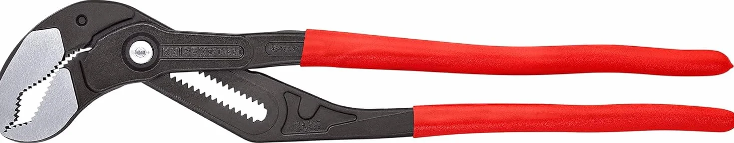KNIPEX Cobra XXL Szczypce do rur fosforanowana, szara pokryte antypoślizgowym tworzywem sztucznym 560 mm, 87 01 560
