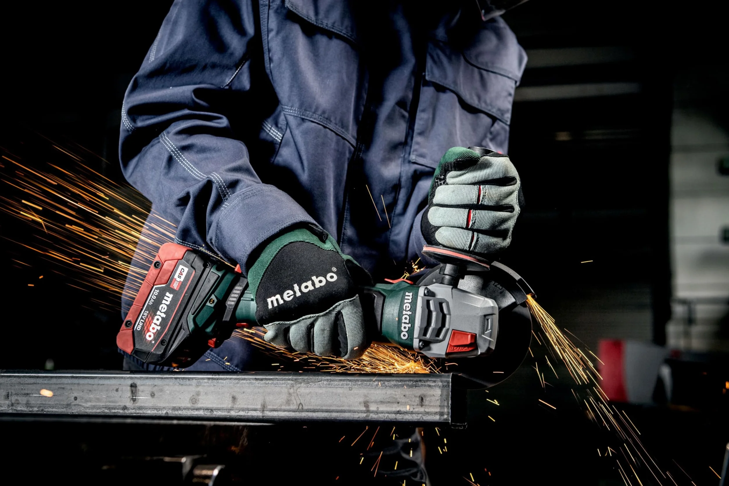 Metabo akumulatorowa szlifierka kątowa WVB 18 LT BL 11-125 Quick – 613057840 – 18 V – Szlifierka z wydajnym silnikiem bezszczotkowym – Bez akumulatora i ładowarki