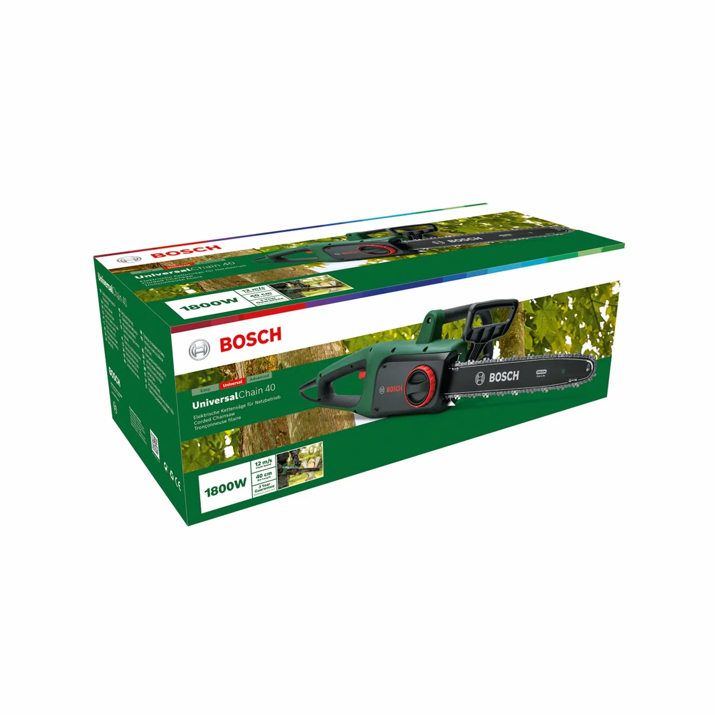 Bosch Universalchain 40 Piła, Zielony/Czarny, 41,5 x 27,4 x 21,6 cm