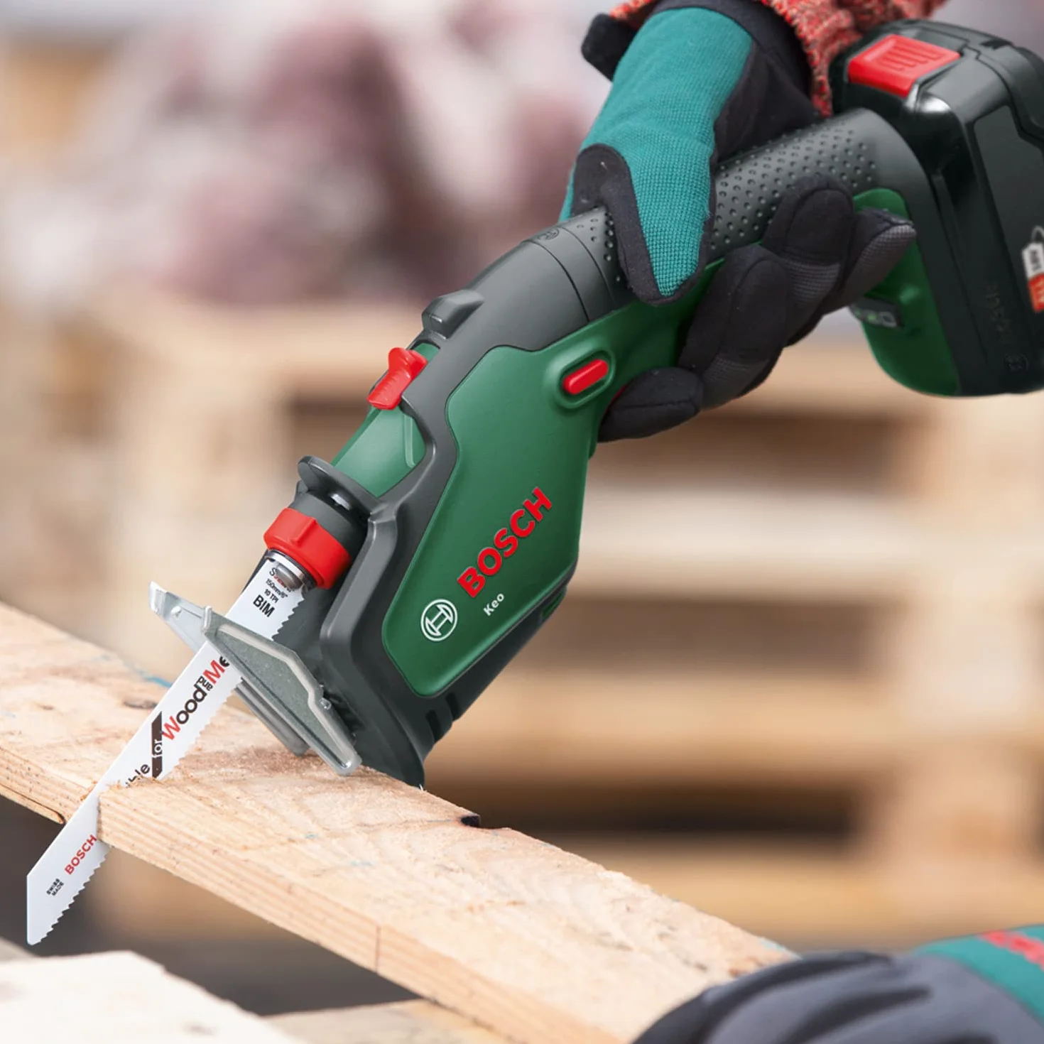 Bosch Keo Akumulatorowa Piła Ogrodowa, 1 Akumulator 2 Ah, 18 V, Średnica Cięcia 80 mm