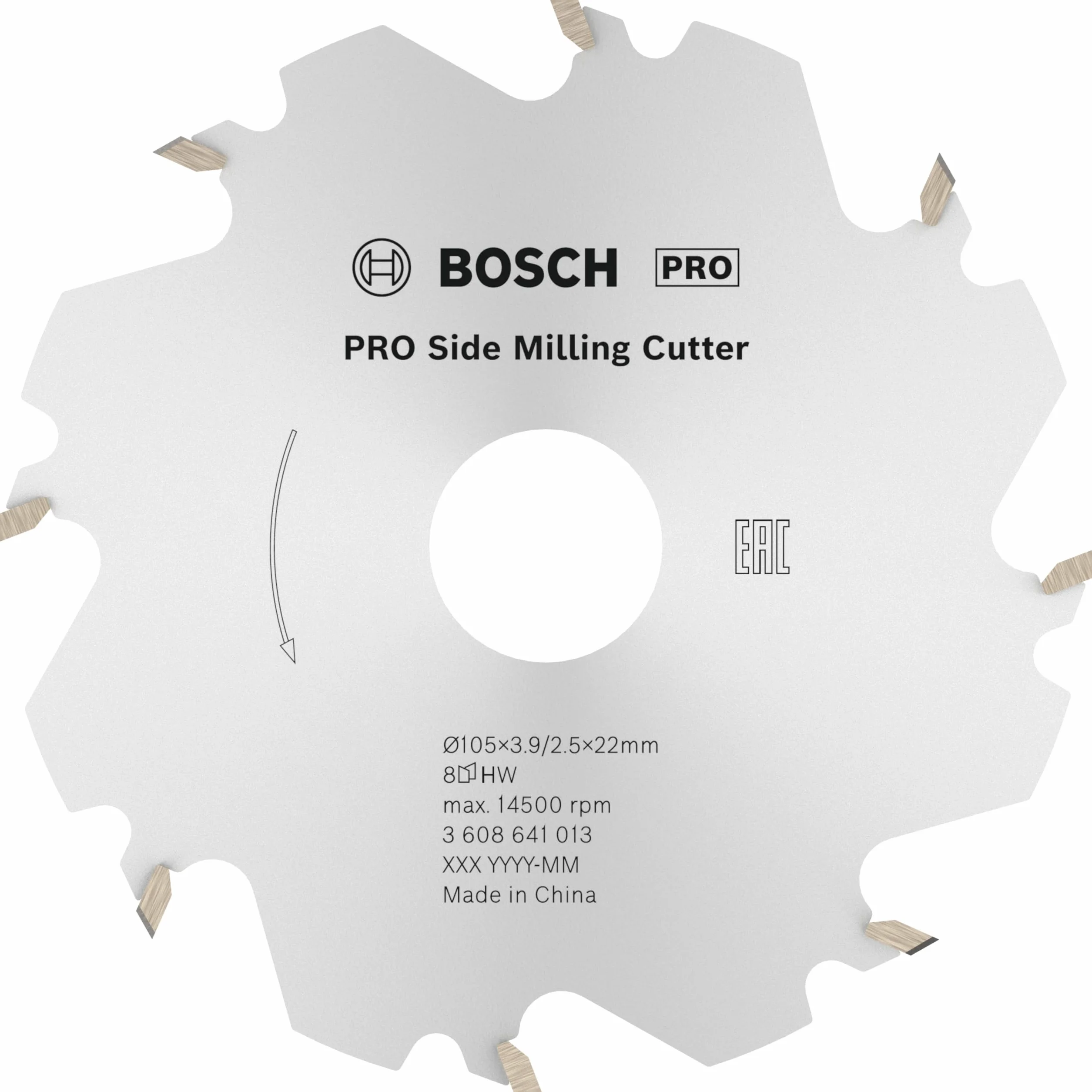 Bosch 1x Głowica frezująca PRO boczna (do Miękkie drewno, Twarde drewno, 135 x 115 mm, Professional Akcesoria Frezarka do łączników płaskich)