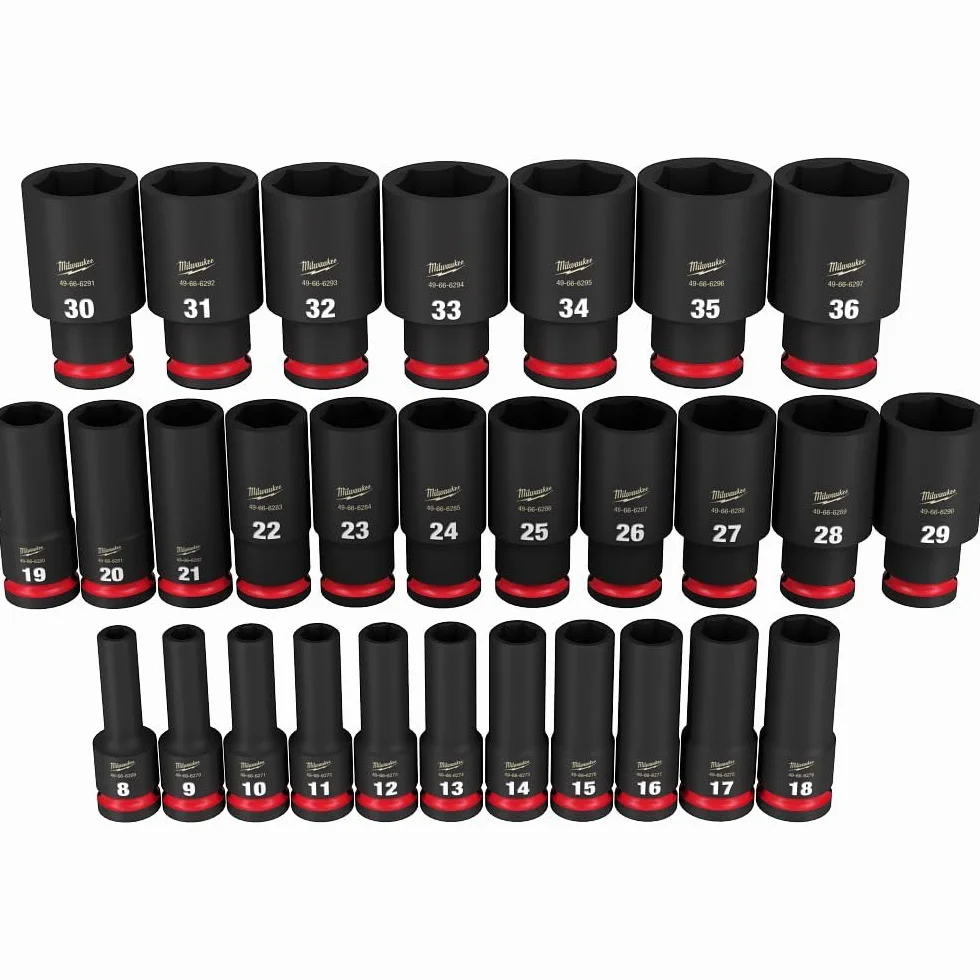 Zestaw 29 kluczy nasadowych metrycznych 6-punktowych Shockwave Impact Duty™ 1/2" Drive 49-66-7015