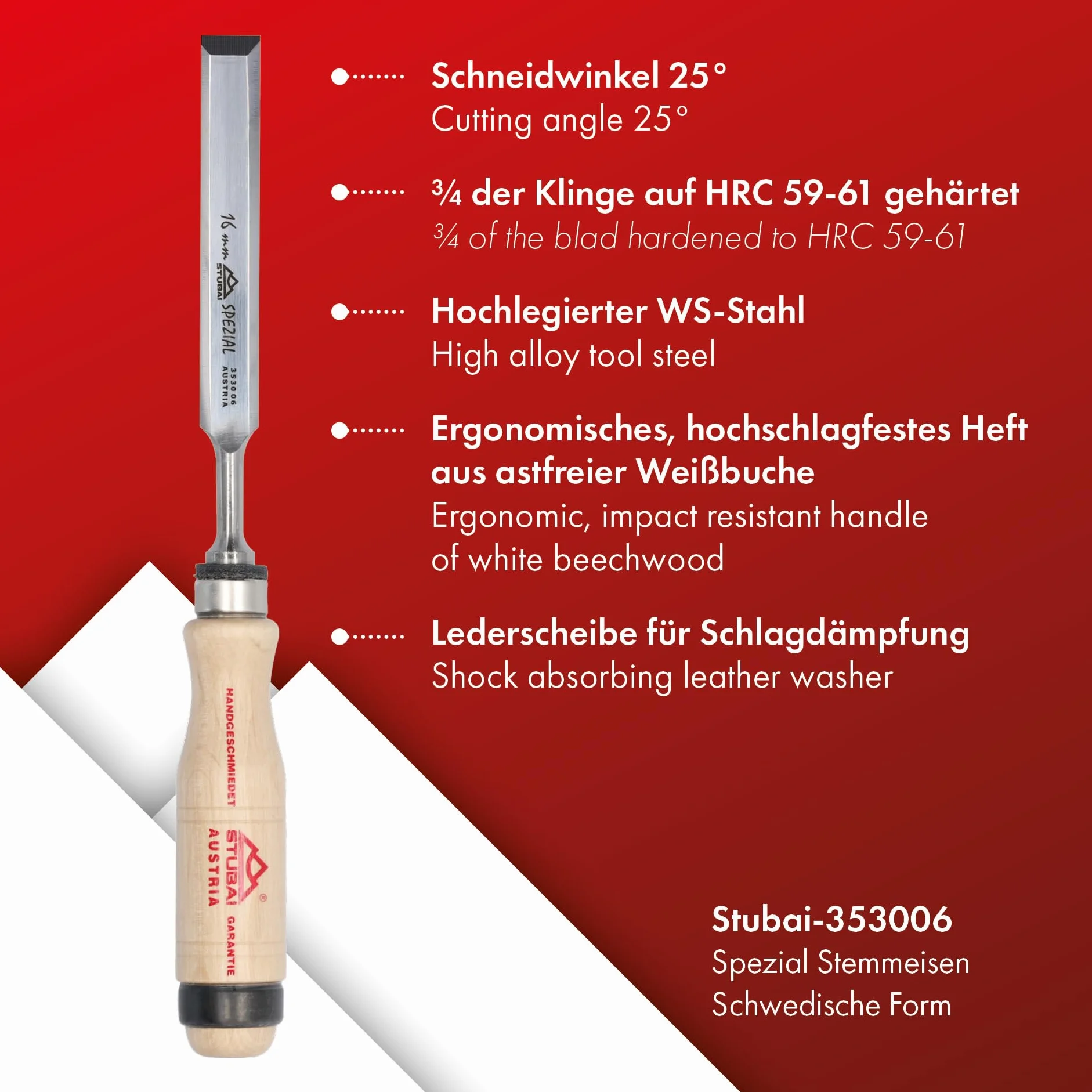 Stubai 353106 Spec. zestaw dłut ktn. 6-częściowy