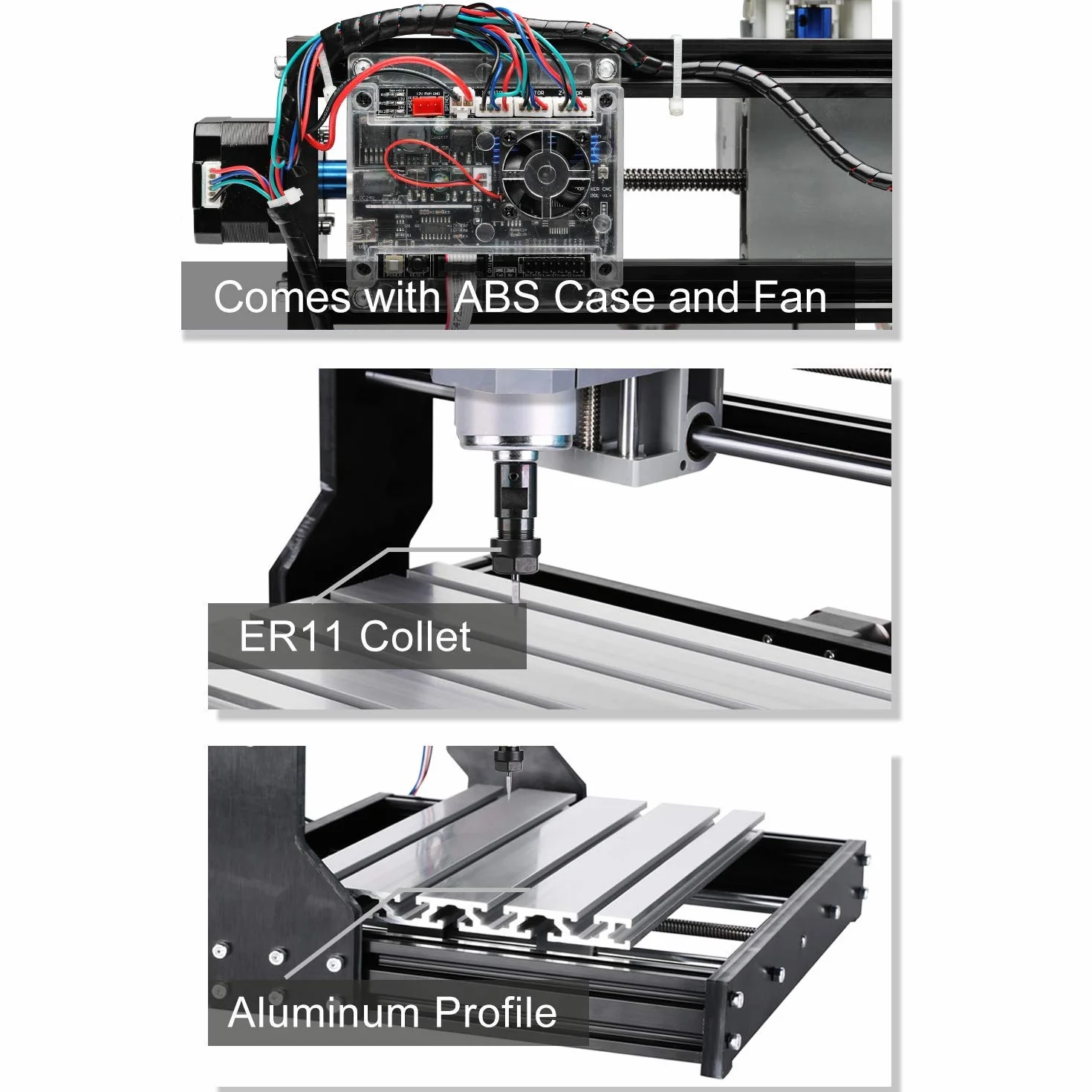 SainSmart Genmitsu CNC 3018-PRO Zestaw do frezowania 3 osie GRBL 300x180x45 mm
