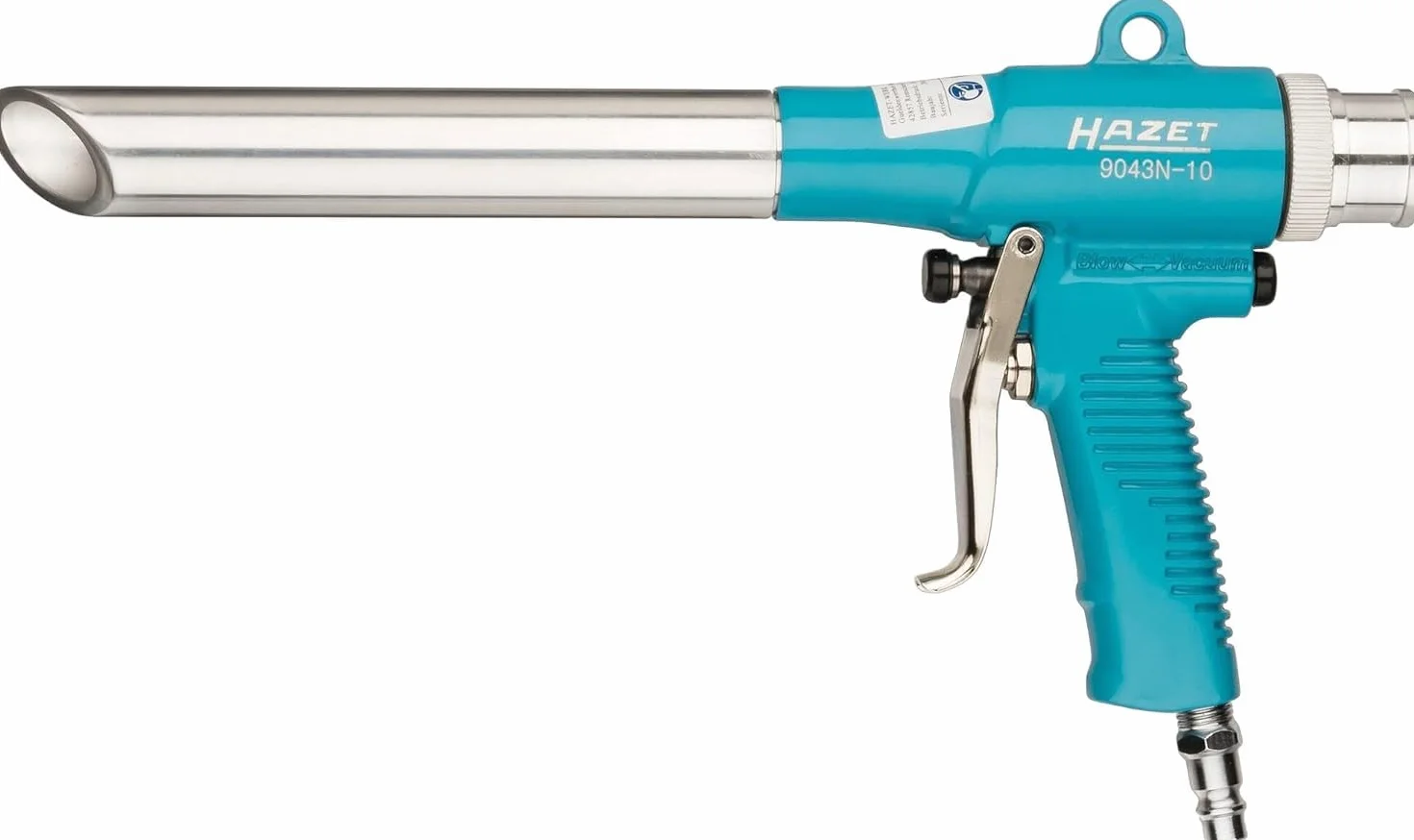 HAZET 9043N-10 pistolet ssąco-dmuchający I Praktyczny przełącznik obsługiwany jedną ręką, z metalową obudową, poziom podciśnienia: 7,5 mmHg I Odciąganie zanieczyszczeń i przedmuchiwanie powierz