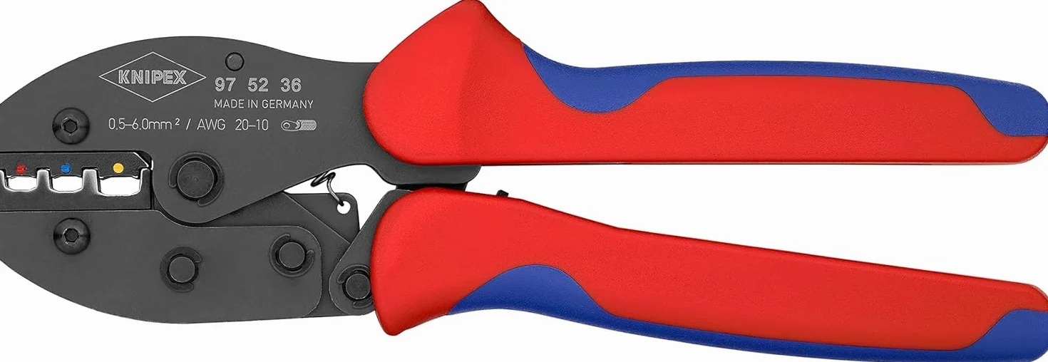 KNIPEX PreciForce Szczypce do zagniatania z osłonkami wielokomponentowymi 220 mm, 97 52 36