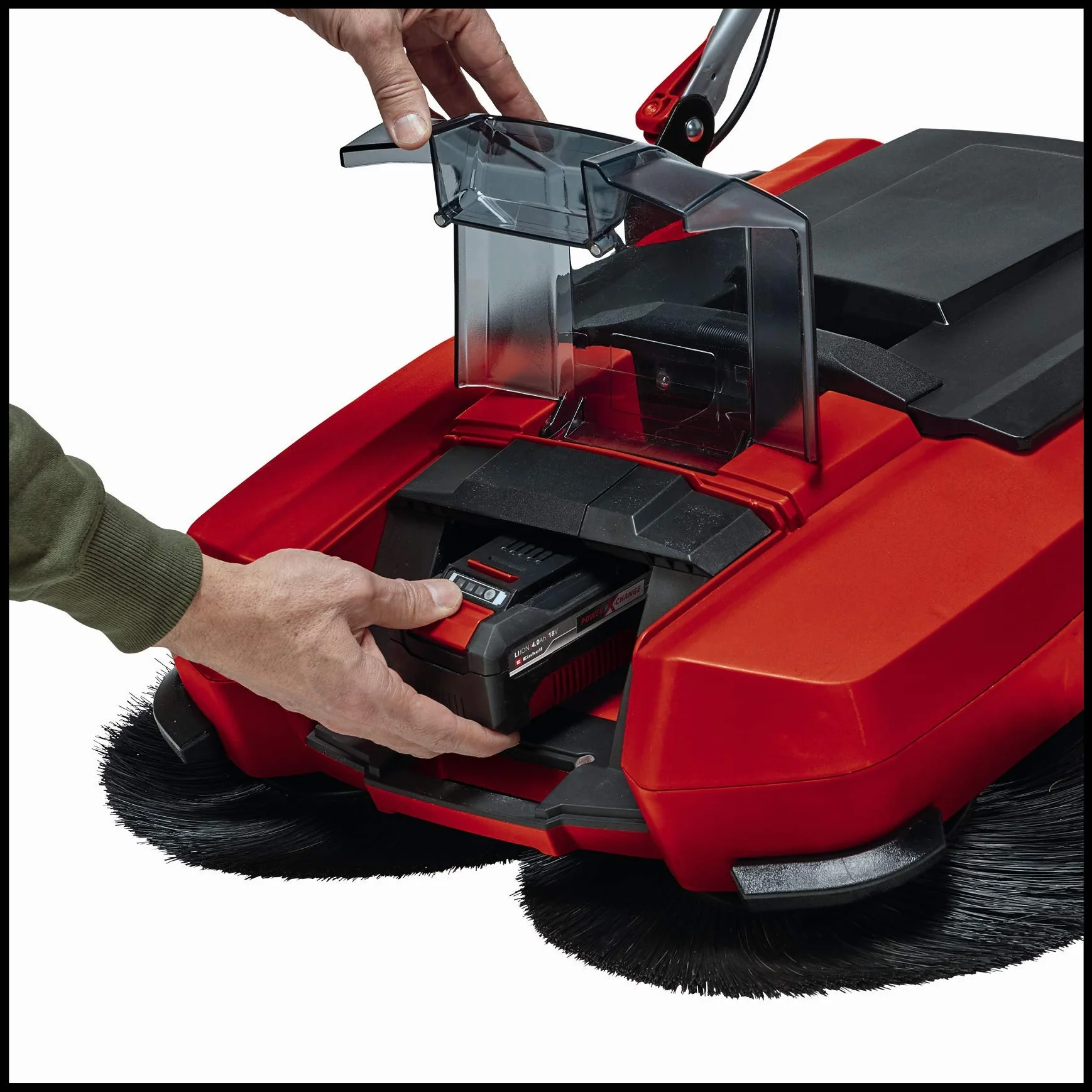 Einhell Te-Sw 18/610 Li-Solo Zamiatarka Akumulatorowa, Czerwony, 1800 m²
