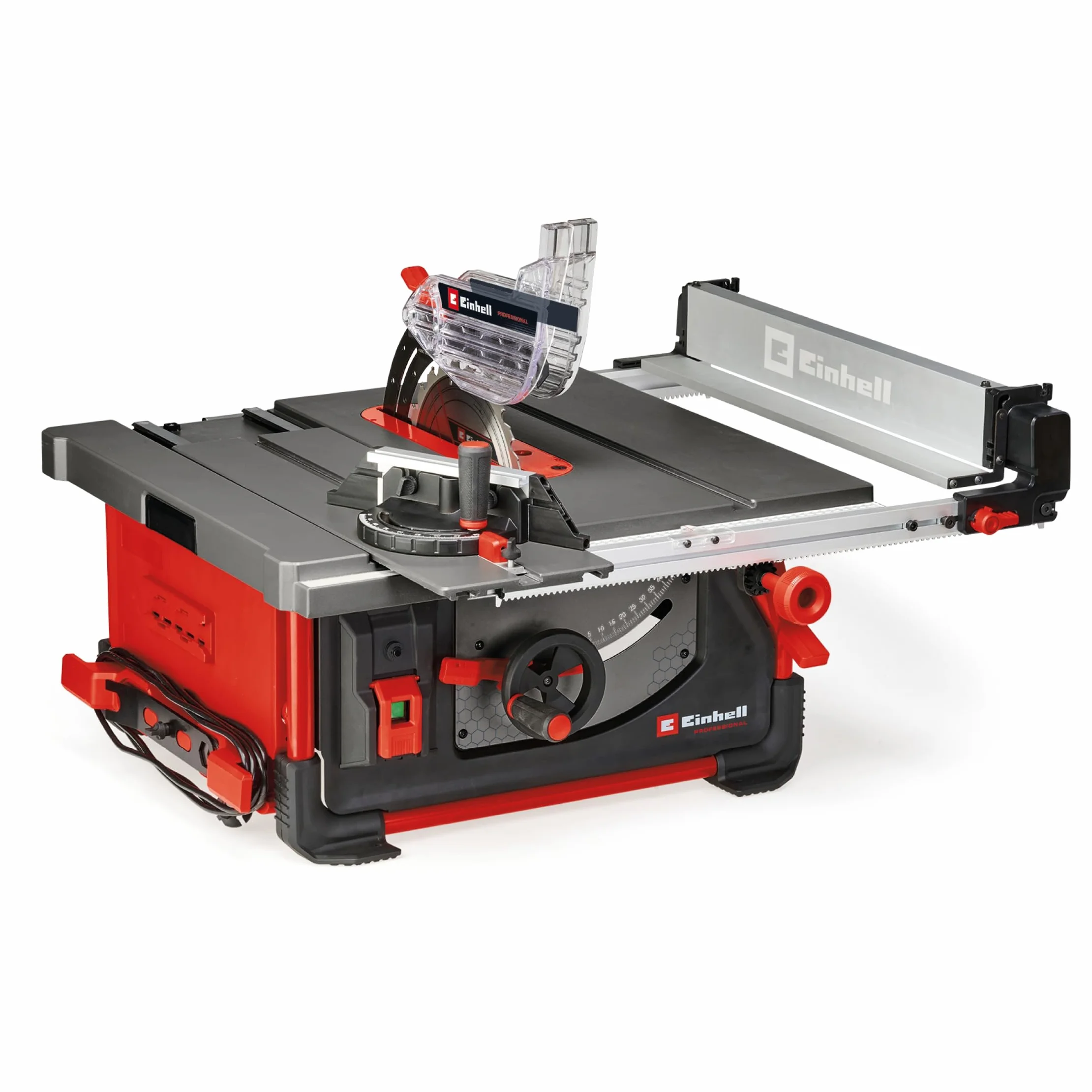 Einhell Profesjonalna stołowa pilarka tarczowa ze stołem przesuwnym TP-CC 10 T (2000 W, brzeszczot Ø 254 mm, elastyczny montaż prowadnicy równoległej, ogranicznik kątowy)