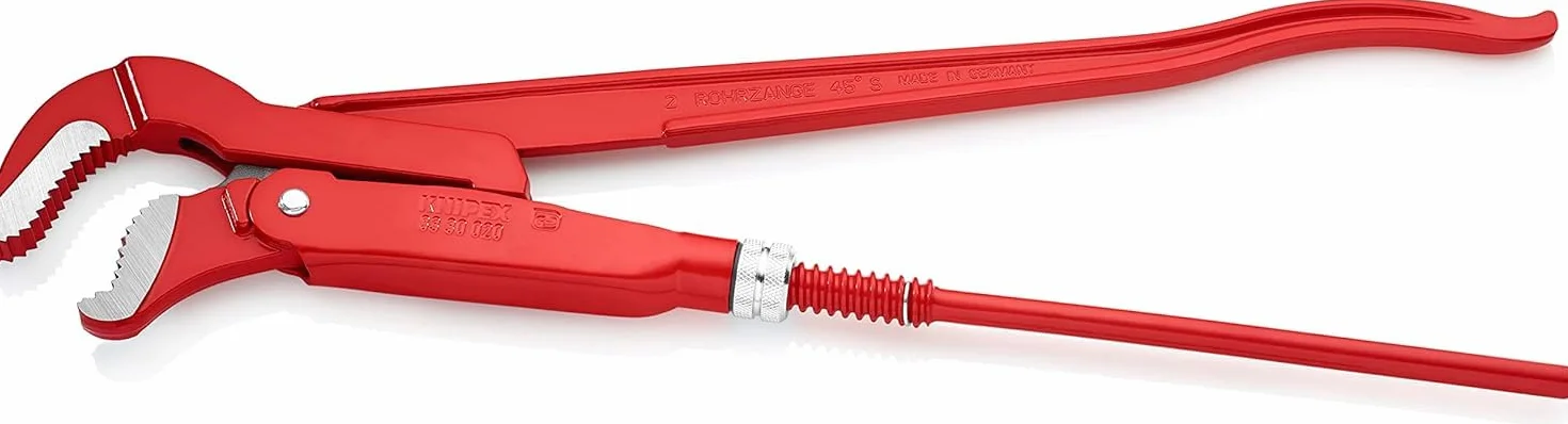 KNIPEX Klucz nastawny do rur ze szczękami typu S malowane proszkowo, czerwone 570 mm, 83 30 020