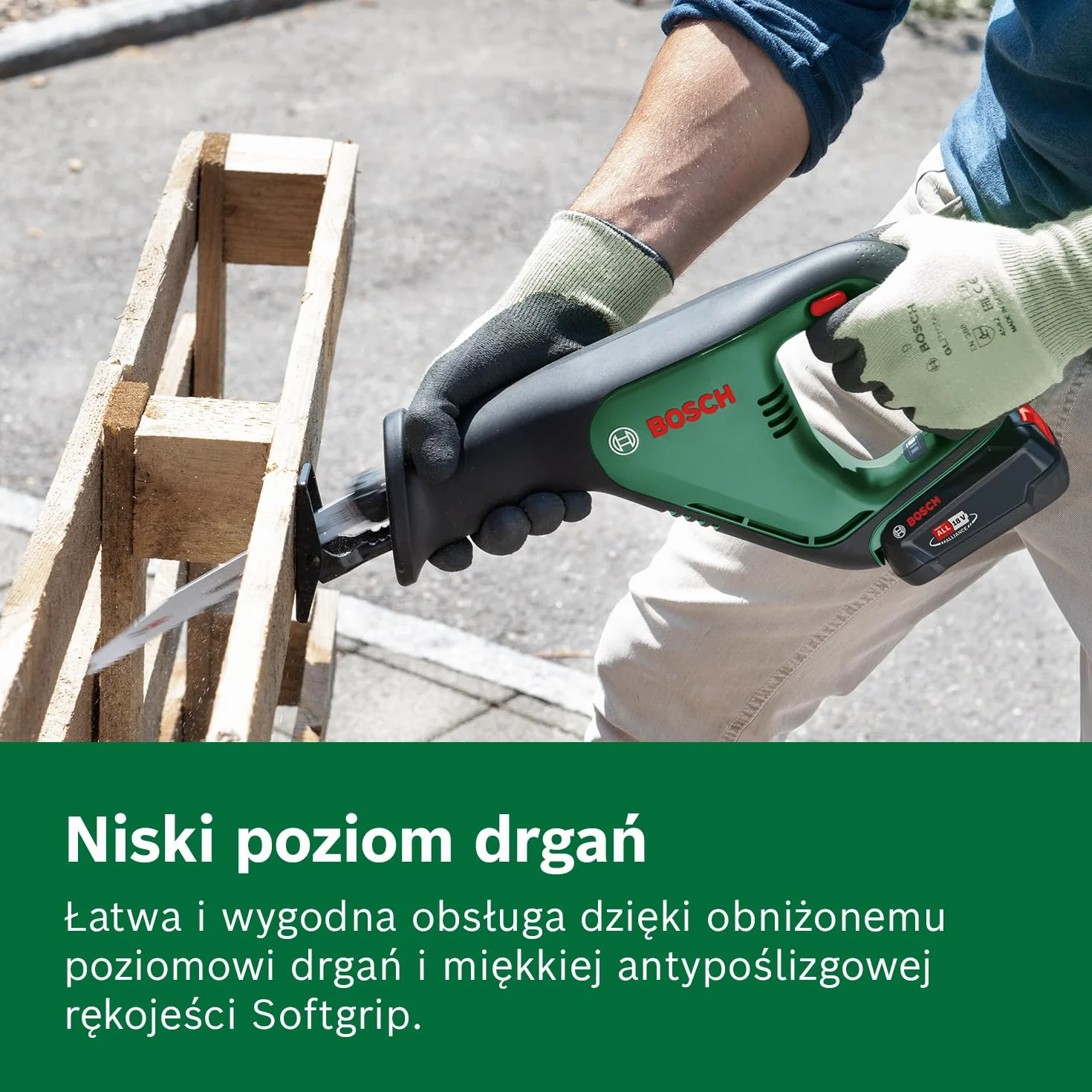 Bosch Akumulatorowa piła szablasta AdvancedRecip 18 (akumulator 2,5 Ah, system 18V, opakowanie kartonowe)